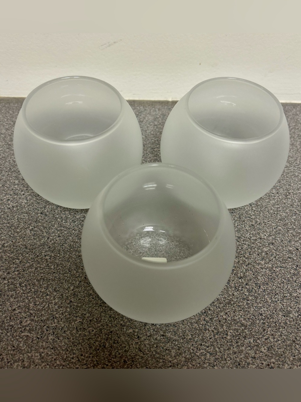 Vintage PartyLite Frosted Tea Light Holders P7128G NEW IN BOX 3 available
